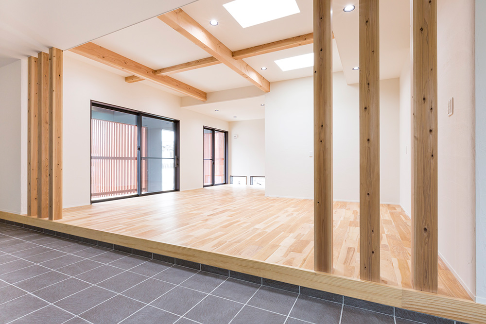 薪ストーブのある平屋のお家