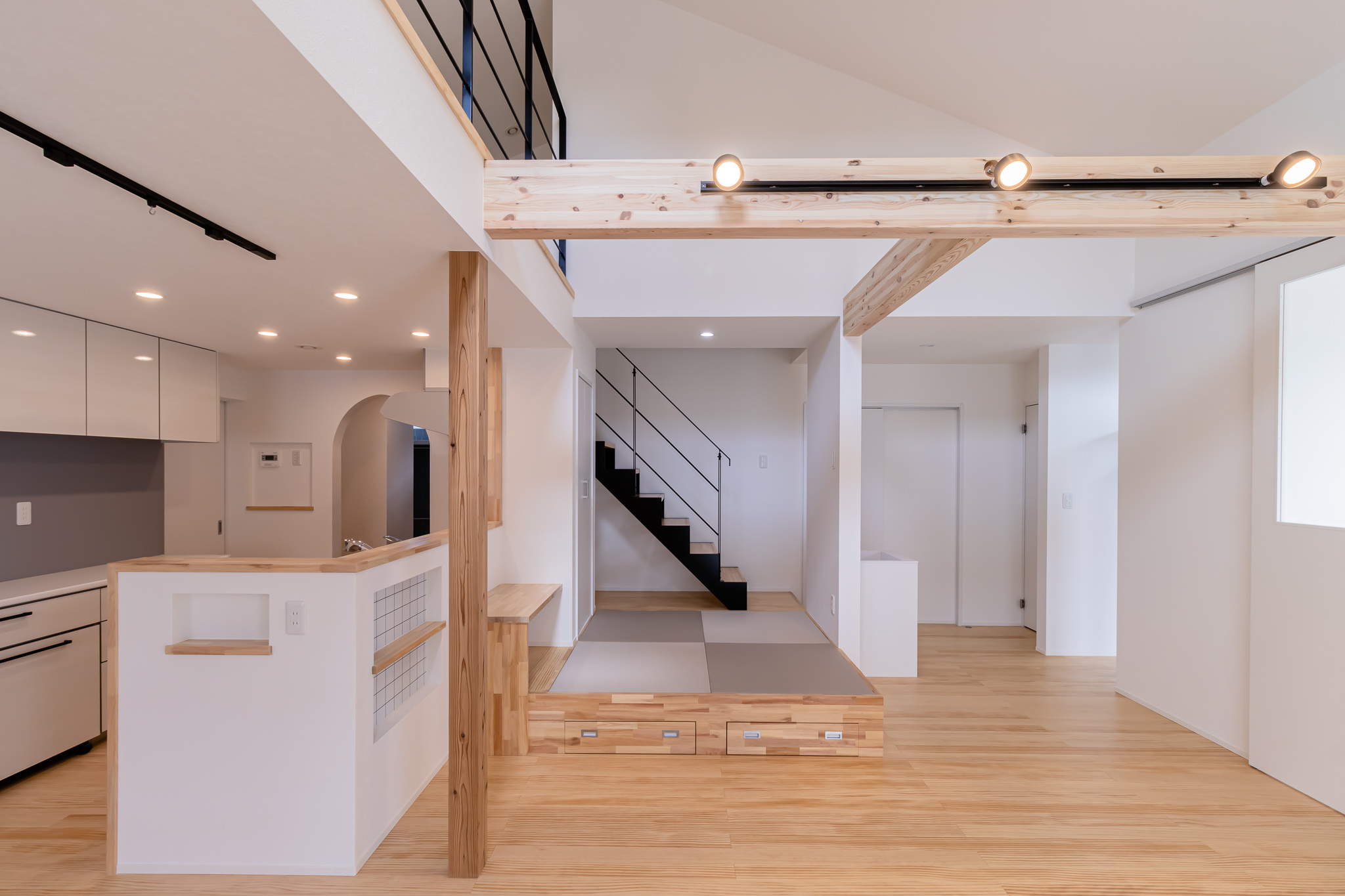 平屋に見える？二階建てのお家