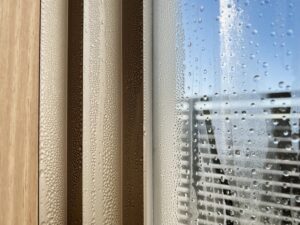 結露した窓