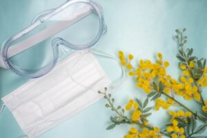 マスクとメガネと花粉