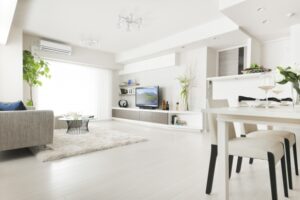 明るいリビング