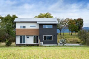 農地に建つ一軒家